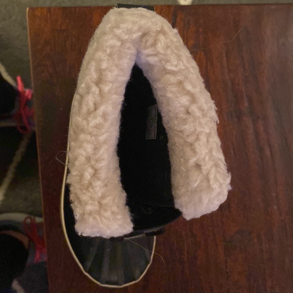 Sorel Waterproof Fleece Lined Duck Boots Navy Blue Kids Size 1 - Picture 9 of 11